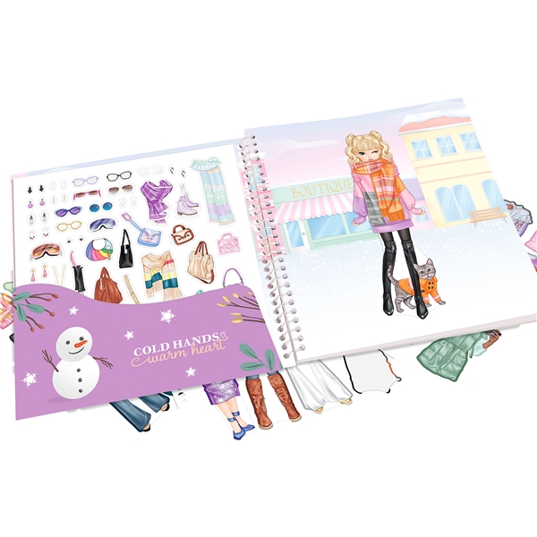 TOPModel Dress Me Up Stickersbog Winter (Billede 2 af 4)