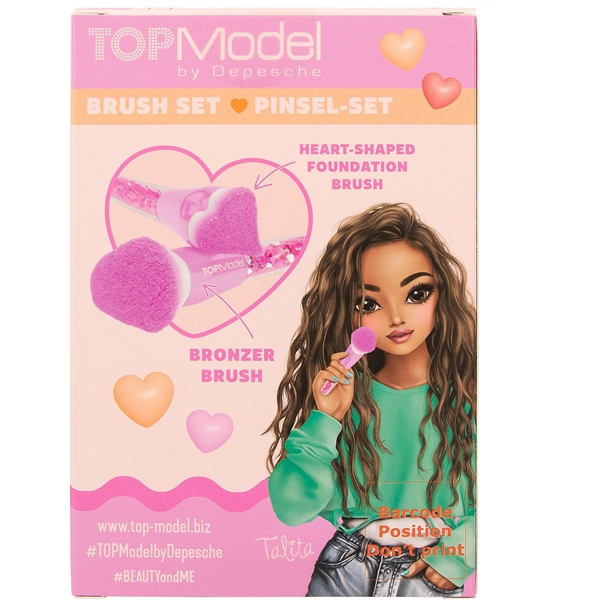 TOPModel Sminkebørster 2-p BEAUTY & ME (Billede 6 af 6)