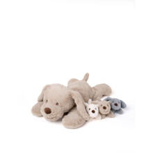 Teddykompaniet Hund med Hvalpe 50 cm