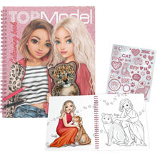 TOPModel Malebog med pailletter LEOHEART
