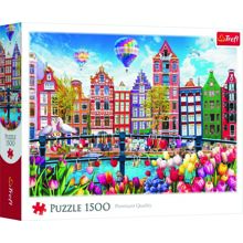 Puslespil 1500 Brikker Trefl Colourful Amsterdam