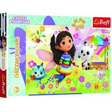 Puslespil 100 brikker glitter Gabby