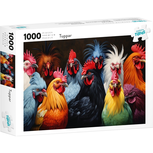 Puslespil 1000 Brikker Haner (Billede 1 af 2)