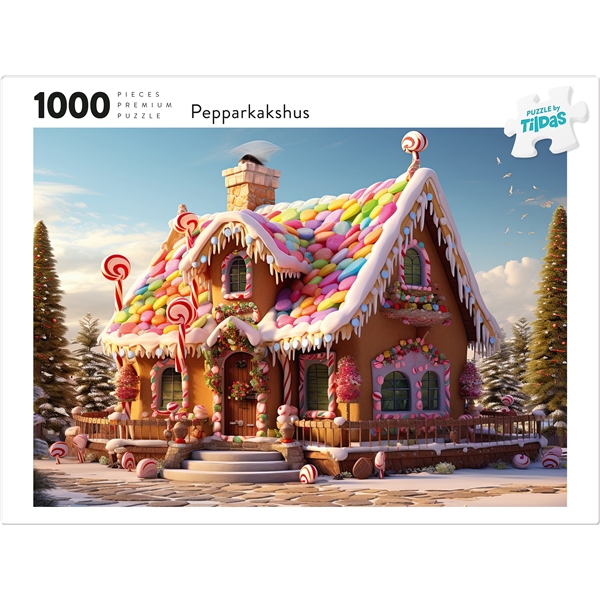 Puslespil 1000 Brikker Peberkagehus (Billede 2 af 2)