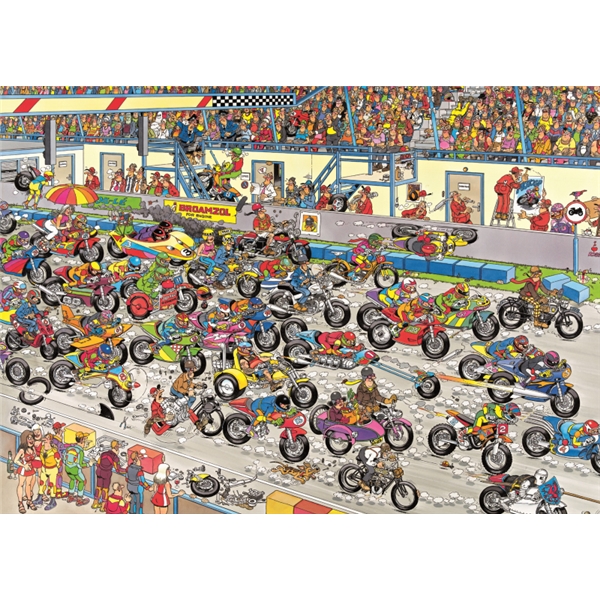 Puslespil 1000 Brikker - Motorbike Race (Billede 2 af 2)