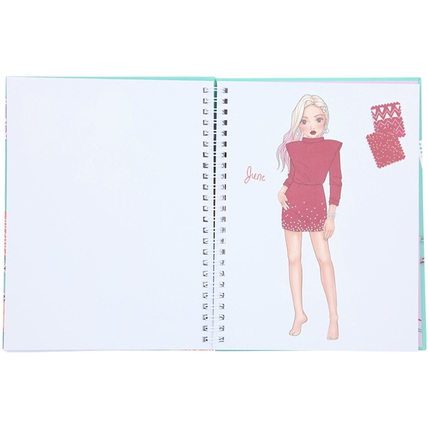 TOPModel Fashion Doodle Designbog m. Gelépenne (Billede 4 af 4)
