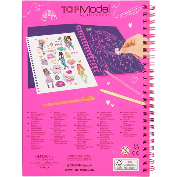 TOPModel Doodle Kreativ Bog m. Neonpenne (Billede 5 af 5)