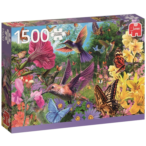 Puslespil 1500 Brikker Hummingbird Garden