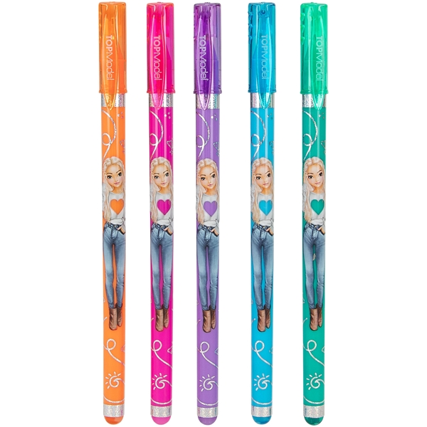 TOPModel Glittergelpenne, 5-pak (Billede 2 af 3)