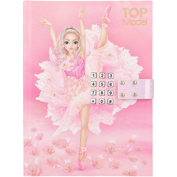 TOPModel Dagbog med kode & musik BALLET (Billede 1 af 5)