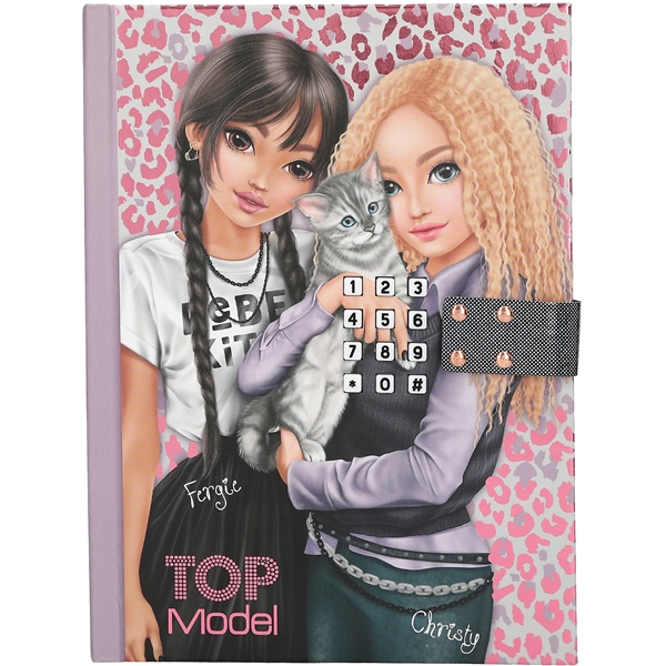 TOPModel Dagbog med kode & musik REBEL KITTY (Billede 1 af 4)