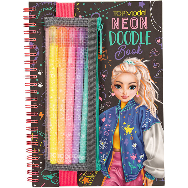 TOPModel Doodle Aktivitetsbog & Neonpenne (Billede 1 af 5)