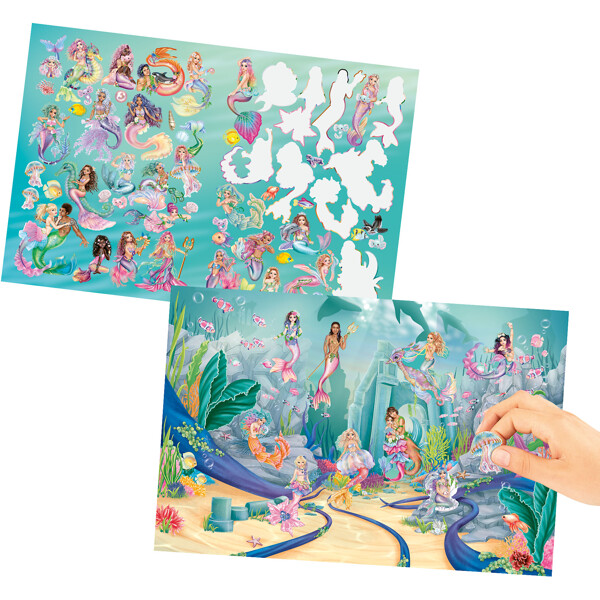 TOPModel Metallic Stickerworld HAVFRUE (Billede 2 af 2)