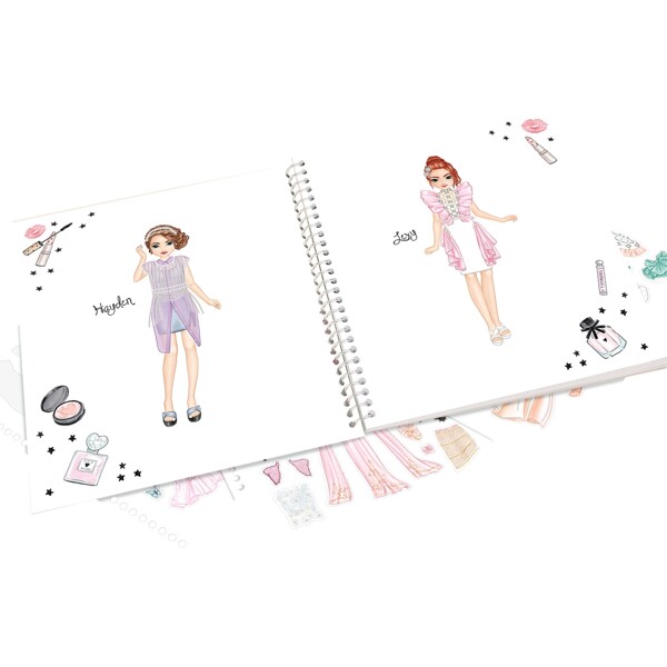 TOPModel Dress Me Up Stickers & Malebog GLAM LOOK (Billede 2 af 3)