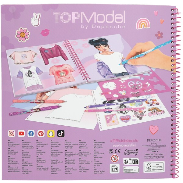 TOPModel T-shirt Designbog Louise (Billede 5 af 5)