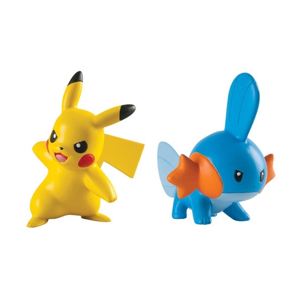 Pokémon Actionfigur Mudkip & Pikachu