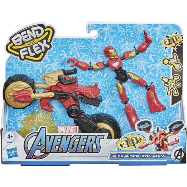 Avengers Bend & Flex Rider Iron Man (Billede 1 af 6)
