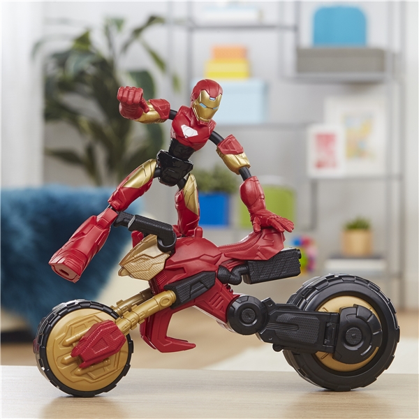 Avengers Bend & Flex Rider Iron Man (Billede 6 af 6)