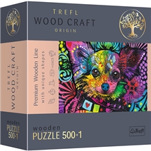 Trefl Wood Puslespil Colorful Puppy 501 Brikker