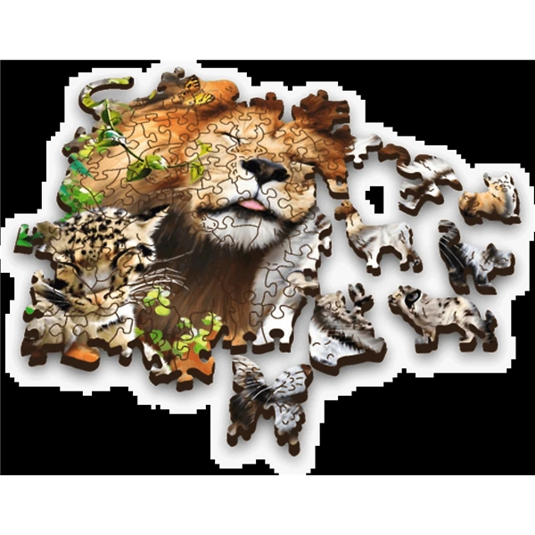 Trefl Wood Puslespil Wild Cats 501 Brikker (Billede 4 af 5)