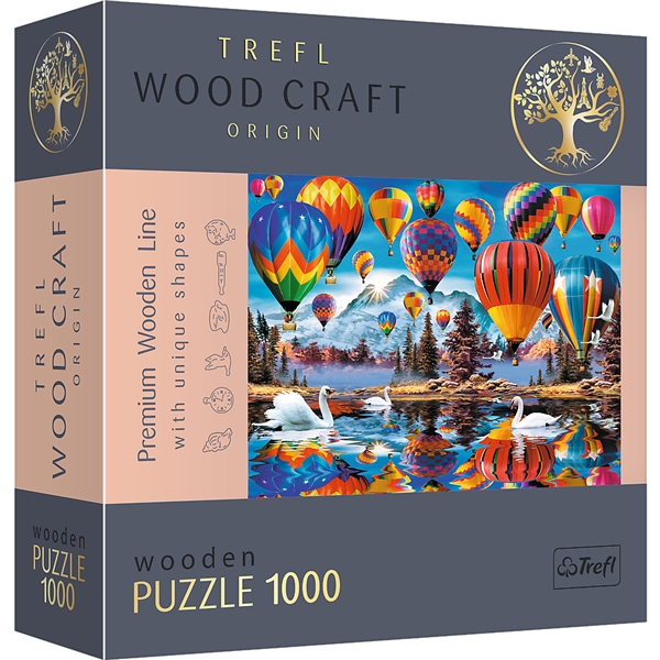 Trefl Wood Puslespil Air-Balloon 1000 Brikker (Billede 1 af 8)