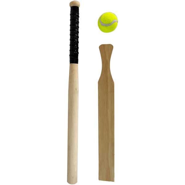 Baseballbat, Cricketbat og Bold (Billede 1 af 2)