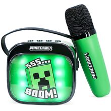 Karaokehøjttaler Minecraft Popsing Mikrofon LED