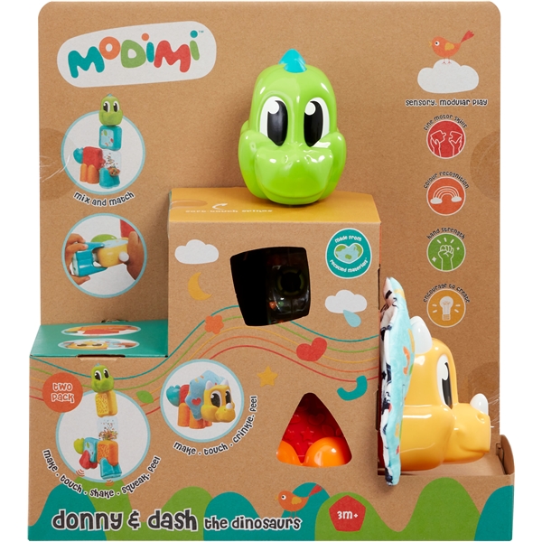 Modimi Sensoriske Blokke Dinosaur (Billede 1 af 3)