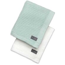 Vinter & Bloom Tæppe Soft Grid Øko 2-pk