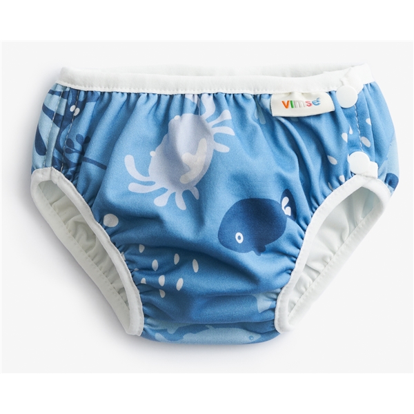 Vimse Swim Diaper Blue Whale (Billede 1 af 2)