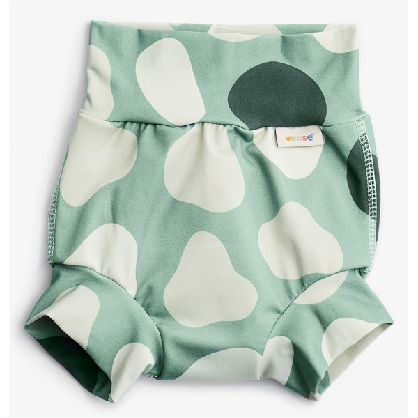 Vimse Swim Diaper High Waist Green Shapes (Billede 1 af 3)