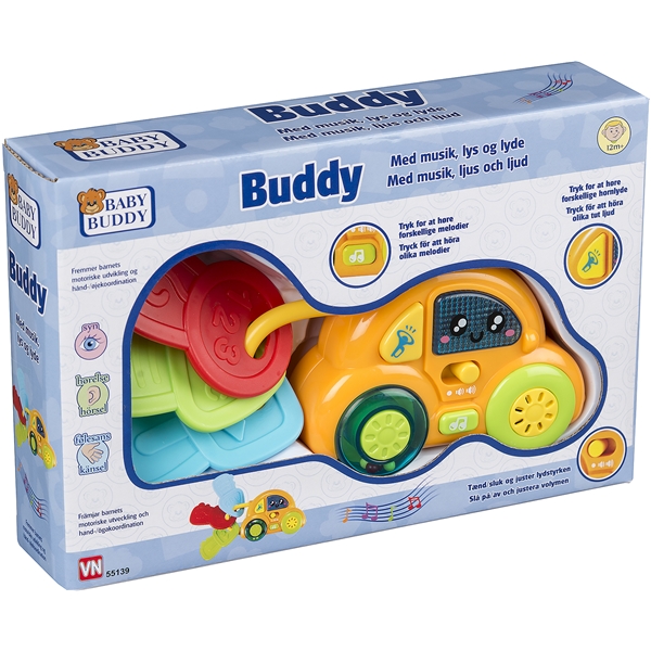 Baby Buddy Bil med Nøgler & Lyde (Billede 1 af 2)