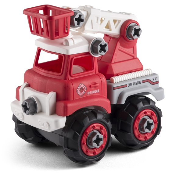 Takeapart Brandbil med Skruemaskine - Pædagogisk legetøj - Lek | Shopping4net