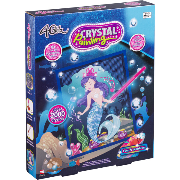 4 Girlz Crystal Painting Canvas Havfrue