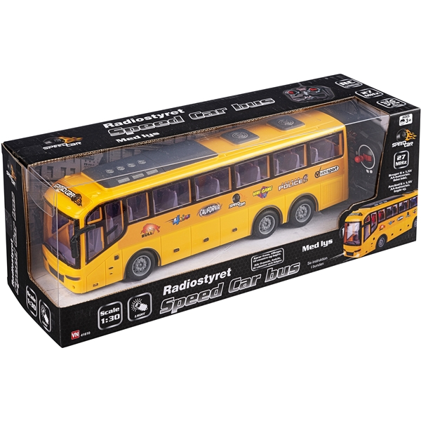 Speed Car R/C Bus 1:30 med Lys (Billede 1 af 2)
