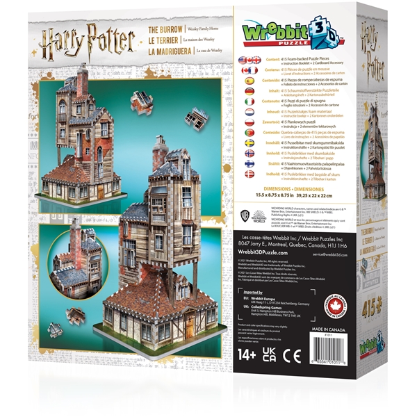 Wrebbit 3D Puslespil The Burrow - Weasley Home (Billede 4 af 4)