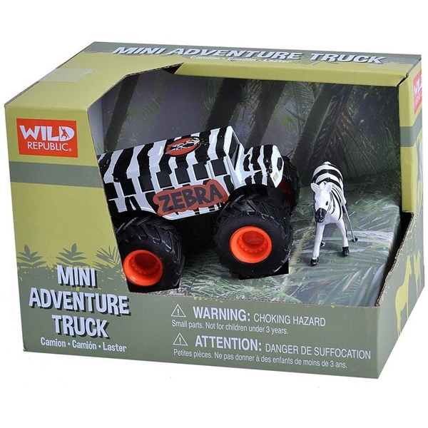 Wild Republic Mini Adventure Truck Zebra (Billede 2 af 2)