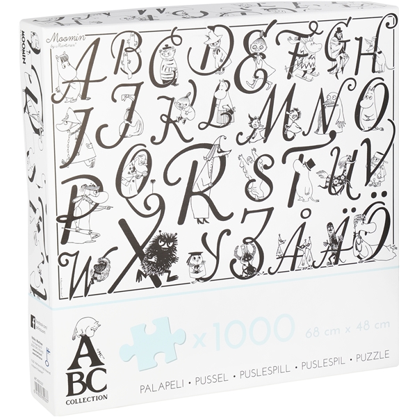 Puslespil 1000 Brikker Mumi Alfabet (Billede 1 af 3)