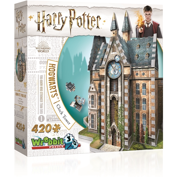 Wrebbit 3D Puslespil Hogwarts Klokketårn (Billede 1 af 4)