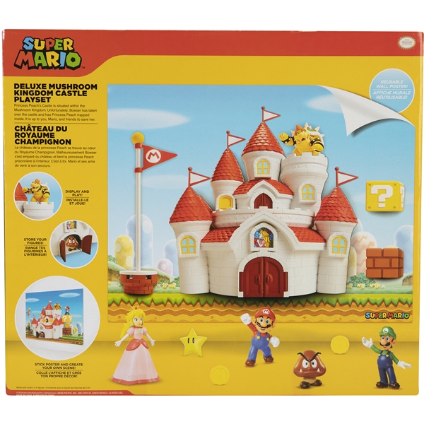 Super Mario Deluxe Playset Mushroom Kingdom Castle (Billede 2 af 5)