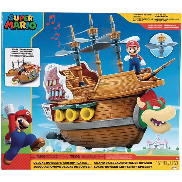 Super Mario Deluxe Bowser's Airship Playset (Billede 1 af 6)