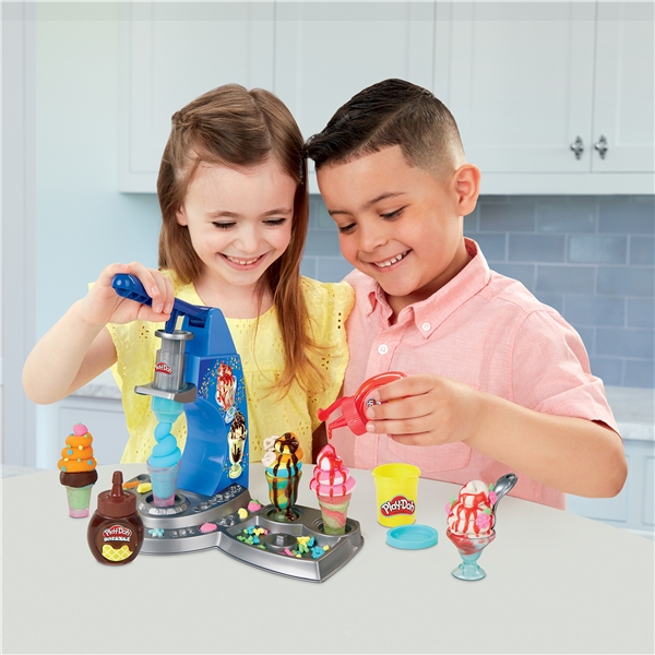Play-Doh Drizzy Ice Cream Playset (Billede 3 af 7)