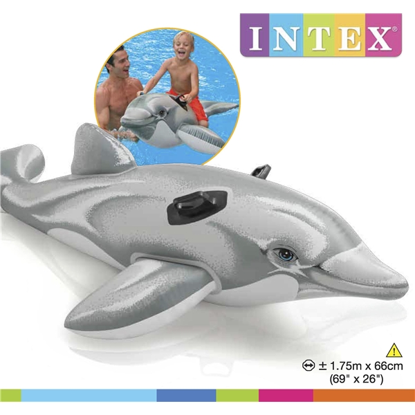 INTEX Lille Delfin Ride-On (Billede 3 af 3)