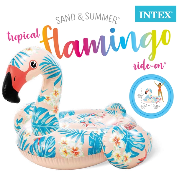 INTEX Tropisk Flamingo Ride-On (Billede 3 af 3)