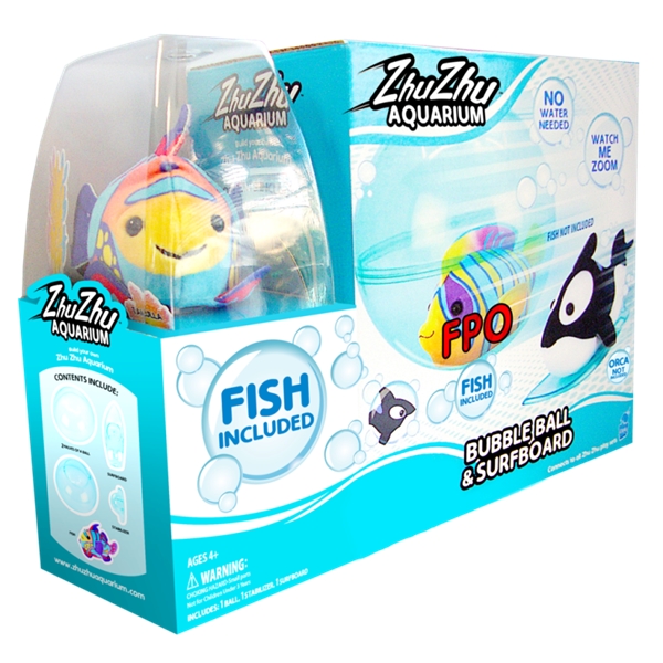 Zhu Zhu Bubble Ball med Fisk (Billede 1 af 2)